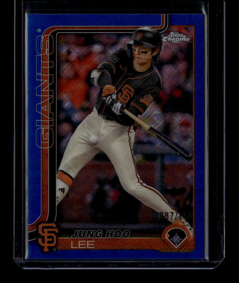 2025 Topps Chrome Logofractor Blue Refractor 119 Jung Hoo Lee 87/150