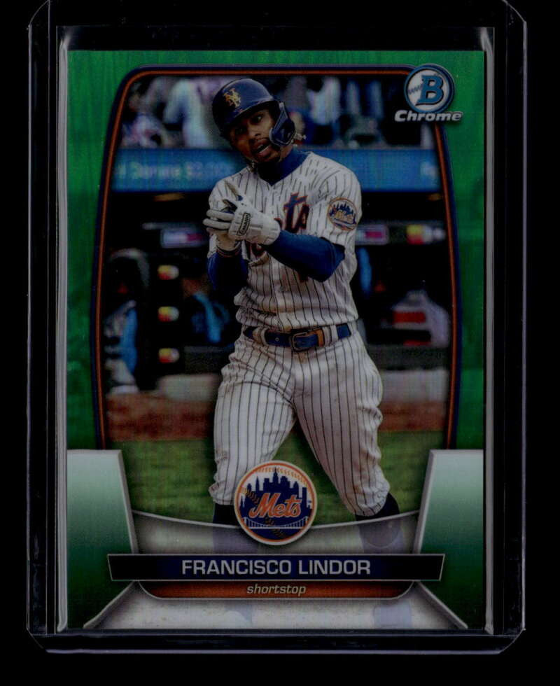 2023 Bowman Chrome Green Refractor 24 Francisco Lindor 98/99