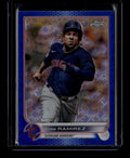 2022 Topps Chrome Logofractor Blue Refractor 11 Jose Ramirez 116/150