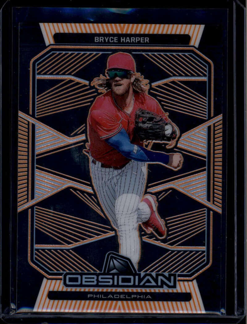 2020 Panini Obsidian Electric Etch Orange 7 Bryce Harper 50/50