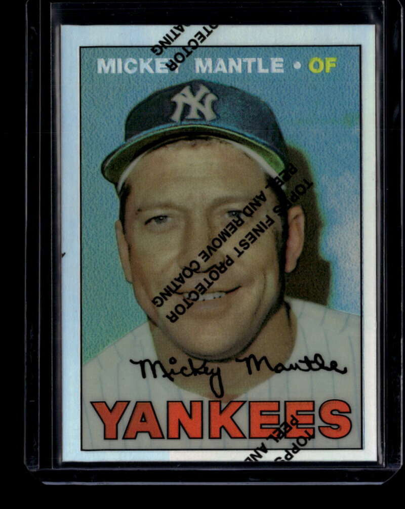 1996 Topps Mantle Finest Refractor 17 Mickey Mantle 1967 Topps ID: 175293