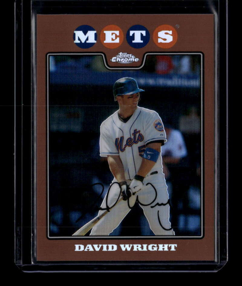 2008 Topps Chrome Copper Refractor 85 David Wright 141/599