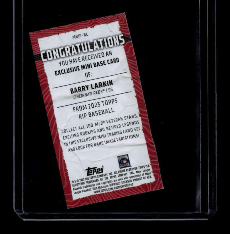 2023 Topps Rip Mini Riptide MRIPBL Barry Larkin 10/30