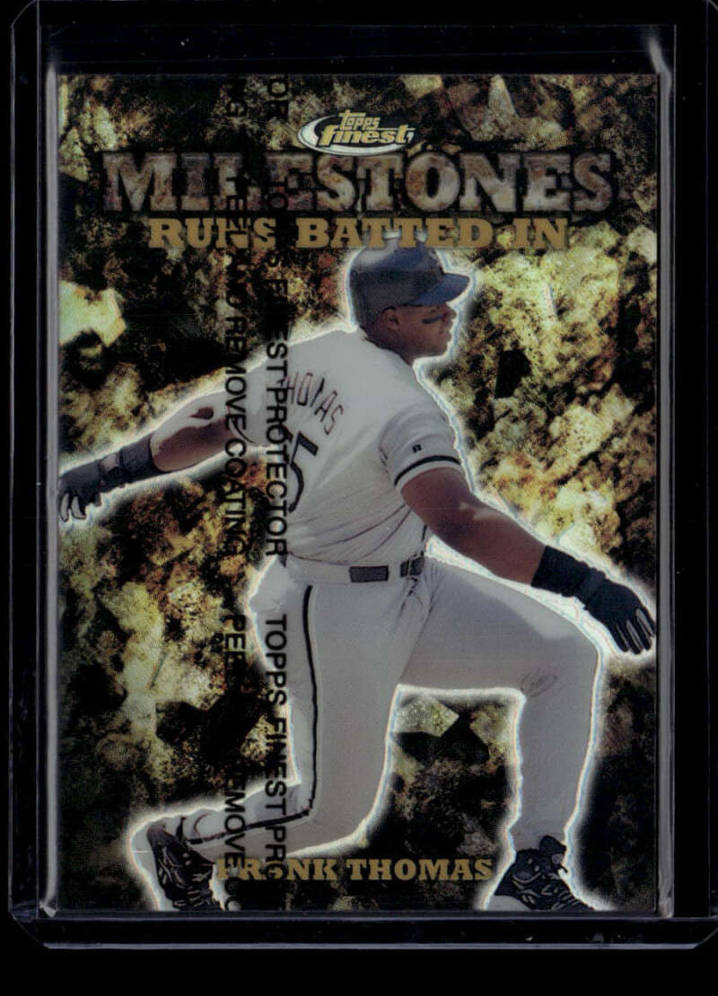 1999 Finest Milestones m30 Frank Thomas RBI 319/1400