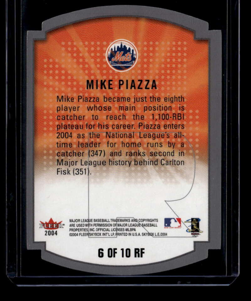 2004 SkyBox LE Rare Form 6 Mike Piazza