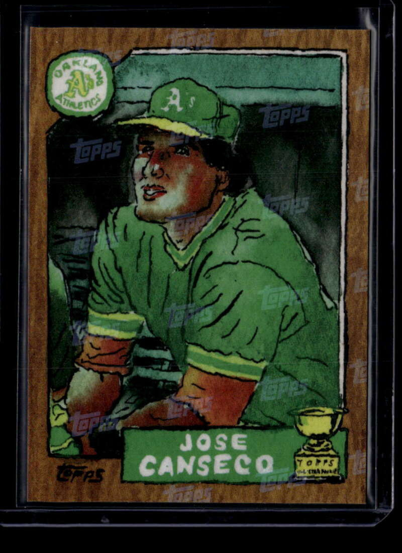 2025 Topps Shoebox Treasures Topps Logo 13 Jose Canseco 11/35