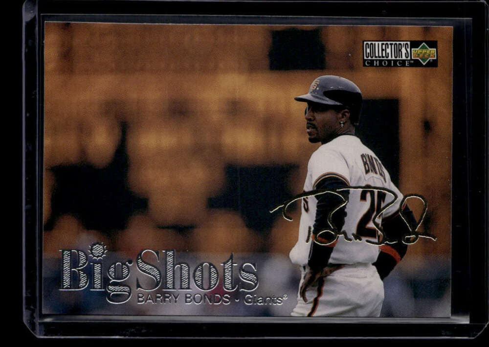 SOLD 175322 1997 Collector's Choice Big Shots Gold Signatures 14 Barry Bonds