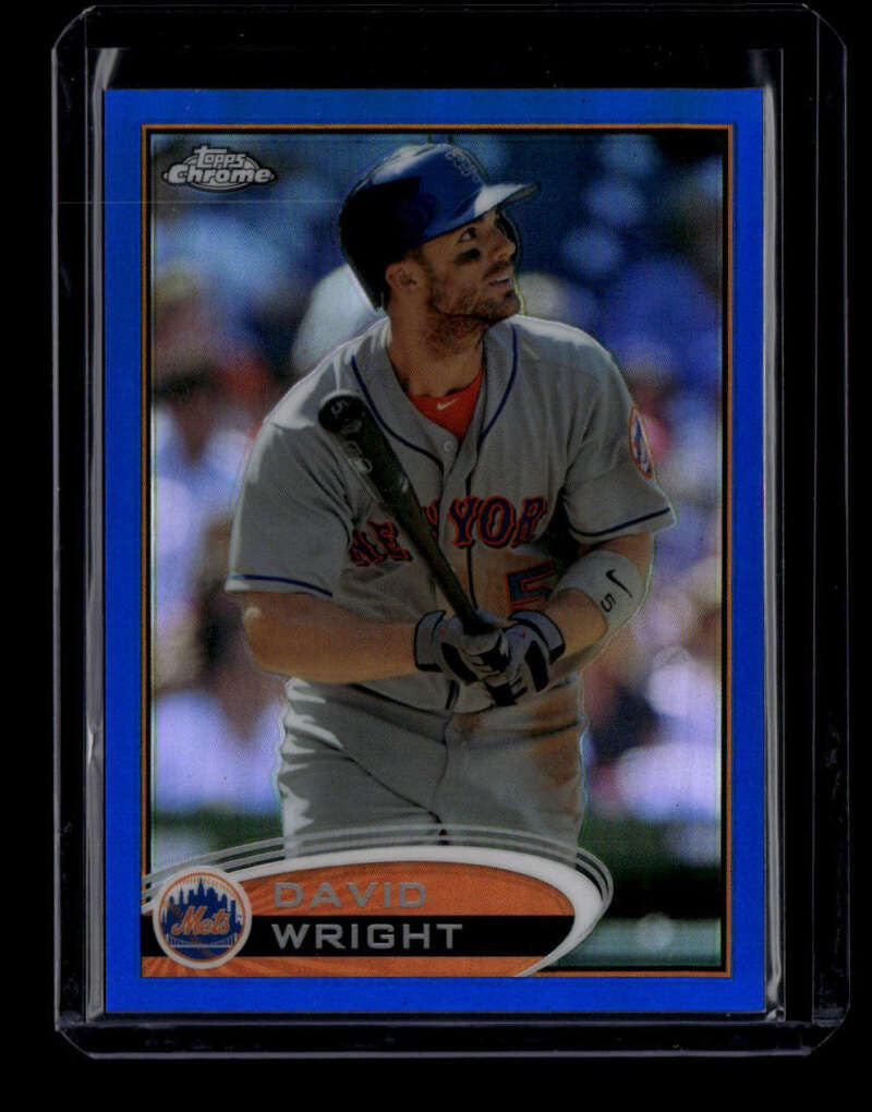 2012 Topps Chrome Blue Refractor 41 David Wright 69/199