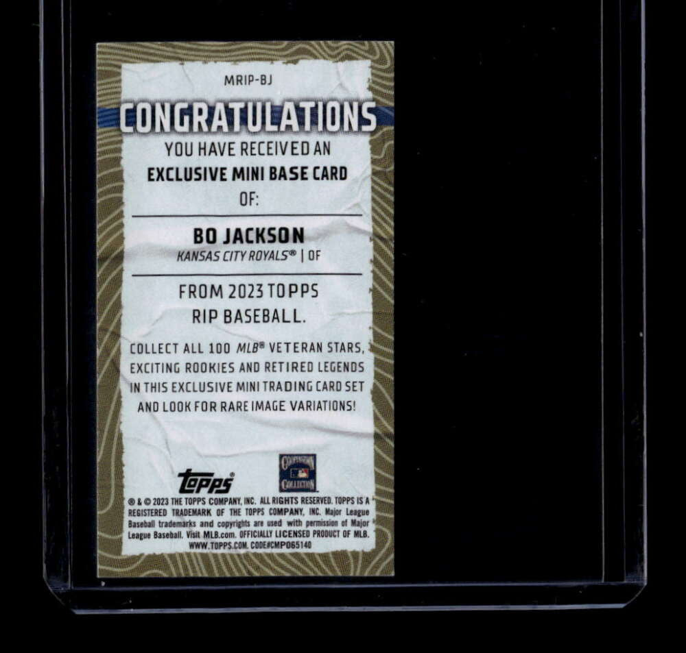 2023 Topps Rip Mini Riptide MRIPBJ Bo Jackson 4/30