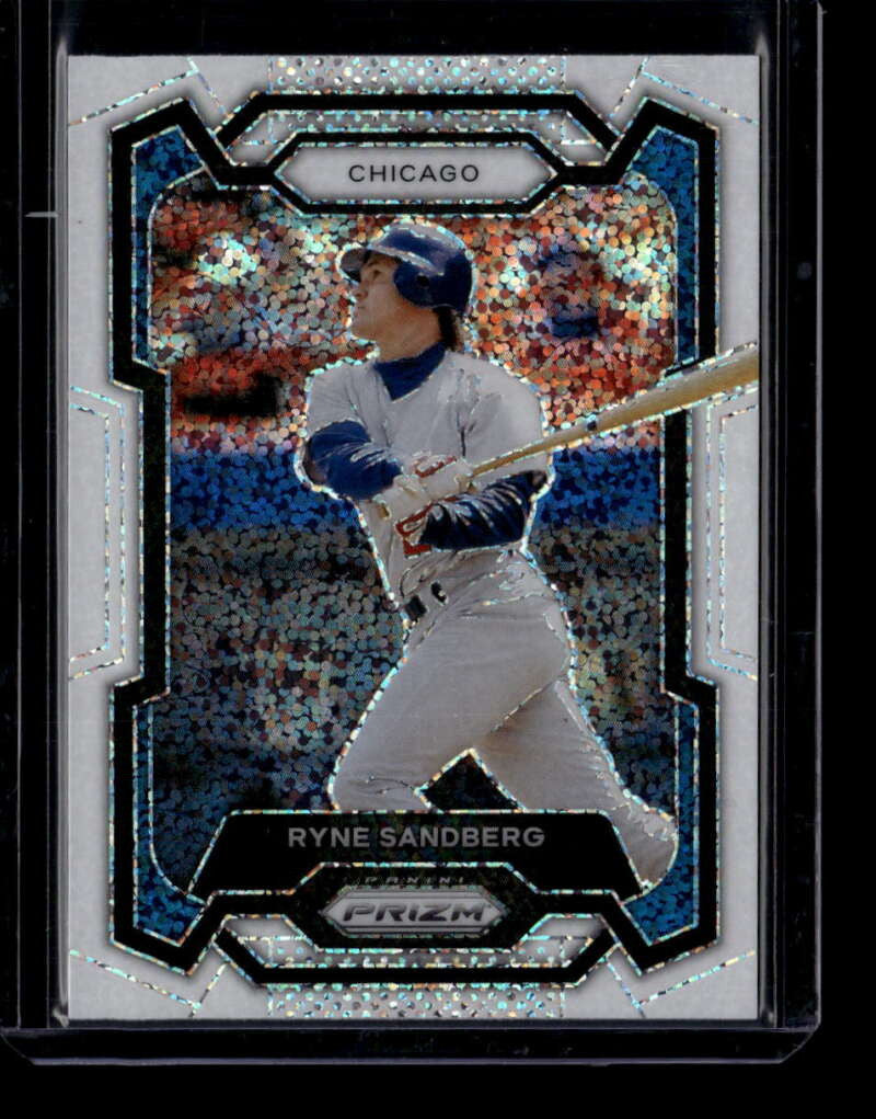 2024 Panini Prizm Prizms White Sparkle Refractor 211 Ryne Sandberg
