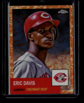 SOLD 175376 2022 Topps Chrome Platinum Anniversary Toile Orange Refractor 248 Eric Davis /25