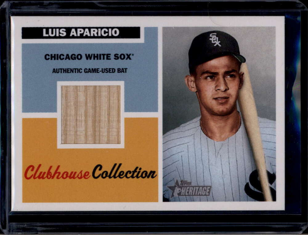 2005 Topps Heritage Clubhouse Collection Relics LA Luis Aparicio Bat