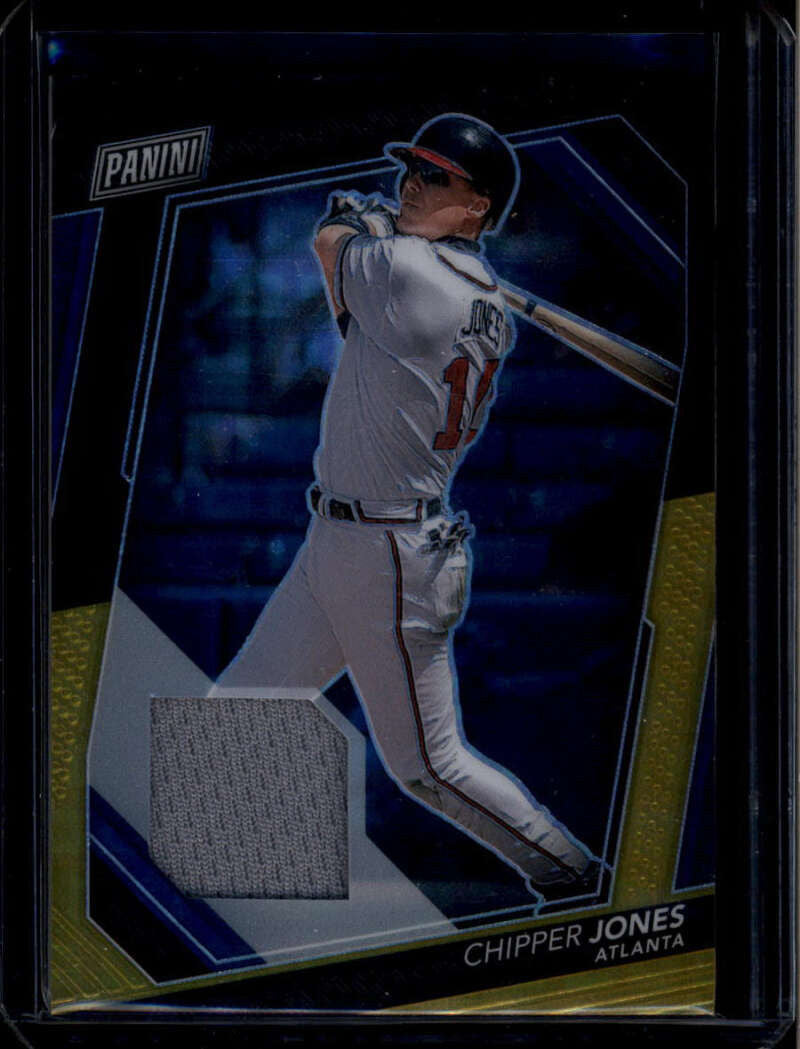 SOLD 175451 2023 Panini National Convention VIP Gold Black Gold 52 Chipper Jones Jersey 1/5
