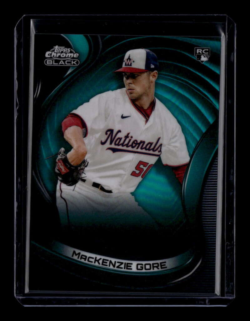 2022 Topps Chrome Black Green Refractor 90 MacKenzie Gore Rookie 88/99