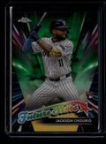 SOLD 175494 2024 Topps Chrome Logofractor Future Stars Green Refractor Jackson Chourio RC 99