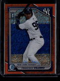 2024 Bowman Chrome Prospects Orange Shimmer Refractor Francisco Vilorio RC 4/25