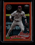 2024 Topps Update '89 Silver Pack Chrome Orange Refractor Elly De La Cruz RC /25