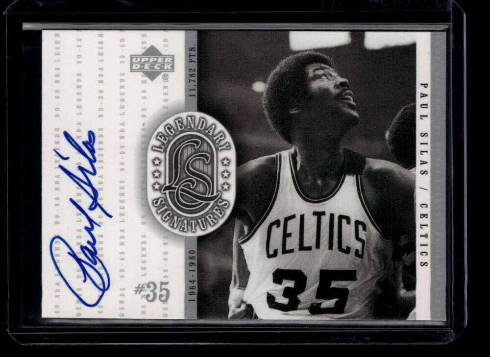 2000 Upper Deck Century Legends Legendary Signatures PS Paul Silas Auto