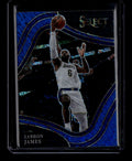 SOLD 175540 2021-22 Select Prizms Blue Shimmer Refractor 219 LeBron James