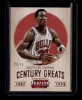 2014-15 Panini Threads Century Greats Century Proof Red 4 Scottie Pippen 72/99