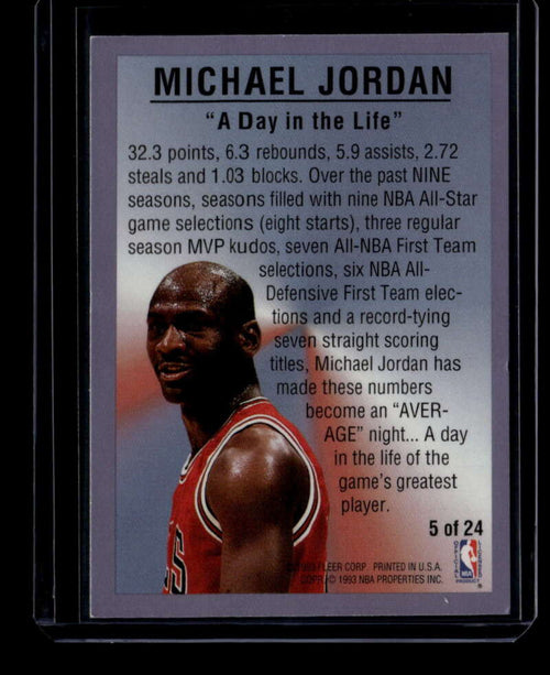 1993-94 Fleer All-Stars 5 Michael Jordan