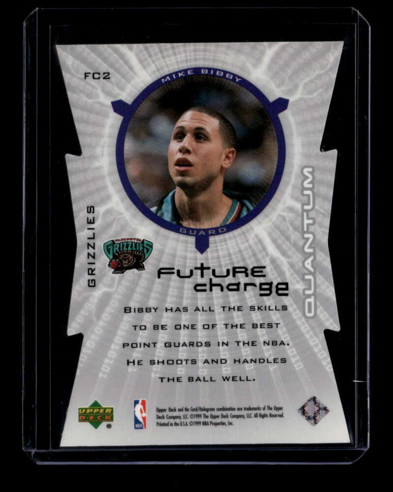 1999-00 Upper Deck Future Charge Level 1 fc2 Mike Bibby 8/100