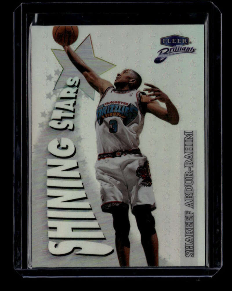 1998-99 Fleer Brilliants Shining Stars Pulsars 9 Shareef Abdur-Rahim