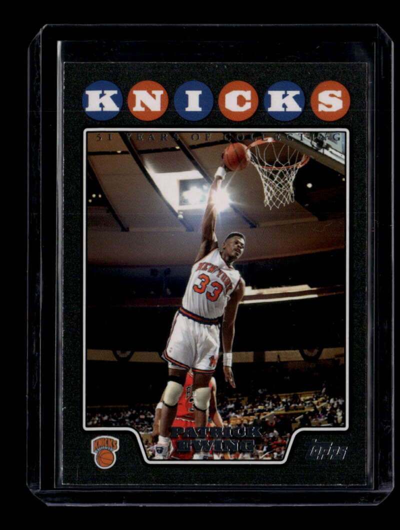 2008-09 Topps Black 193 Patrick Ewing 34/51