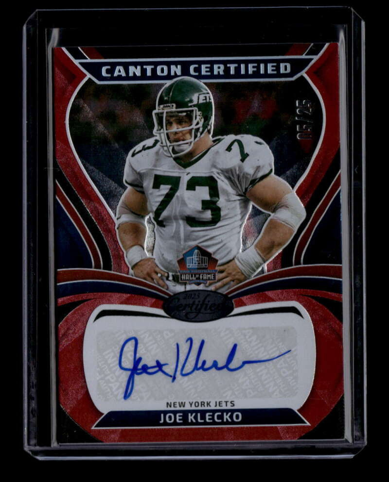 2025 Certified Canton Certified Signatures Red Etch 15 Joe Klecko Auto 5/25
