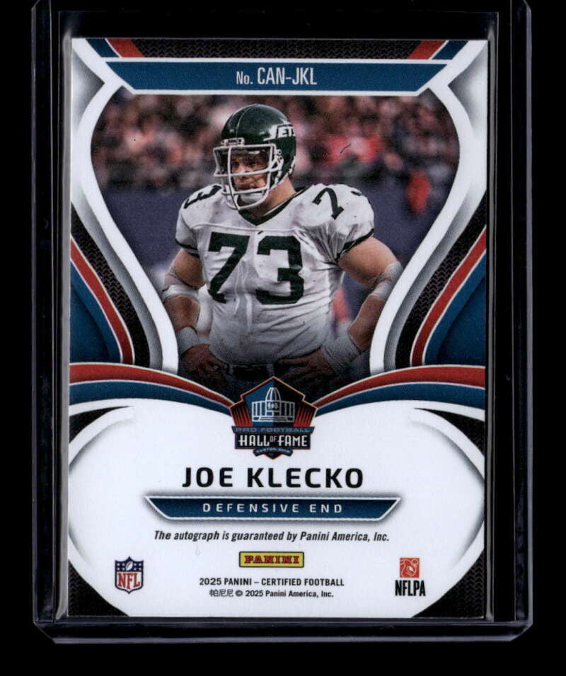 2025 Certified Canton Certified Signatures Red Etch 15 Joe Klecko Auto 5/25