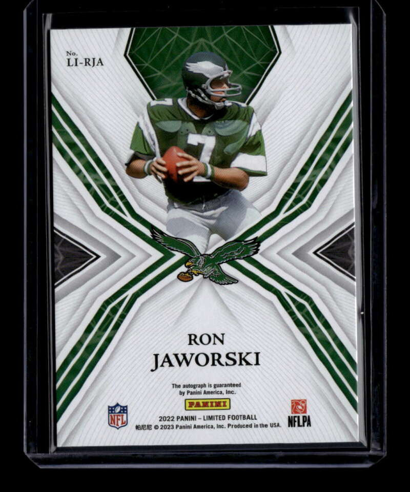 2022 Limited Limited Ink Silver Spotlight 39 Ron Jaworski Auto 10/75