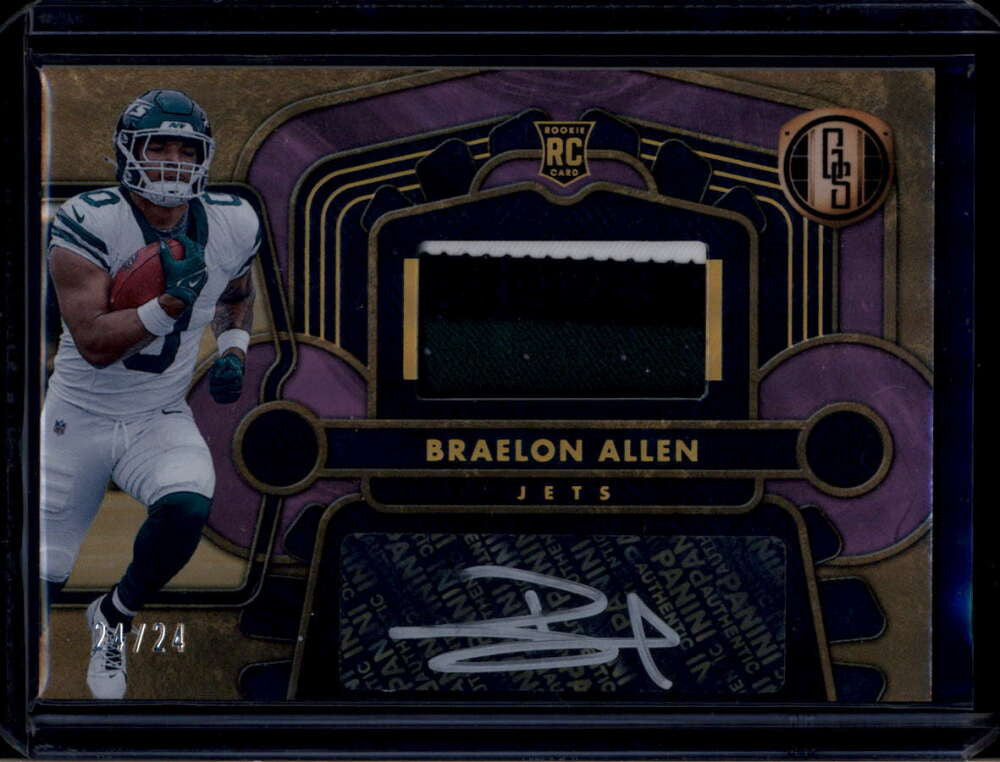 2024 Panini Gold Standard Rose Gold 214 Braelon Allen Rookie Patch Auto 24/24