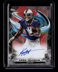 2024 Topps Inception Rookie Autographs Red RAKC Keon Coleman Rookie Auto 4/75