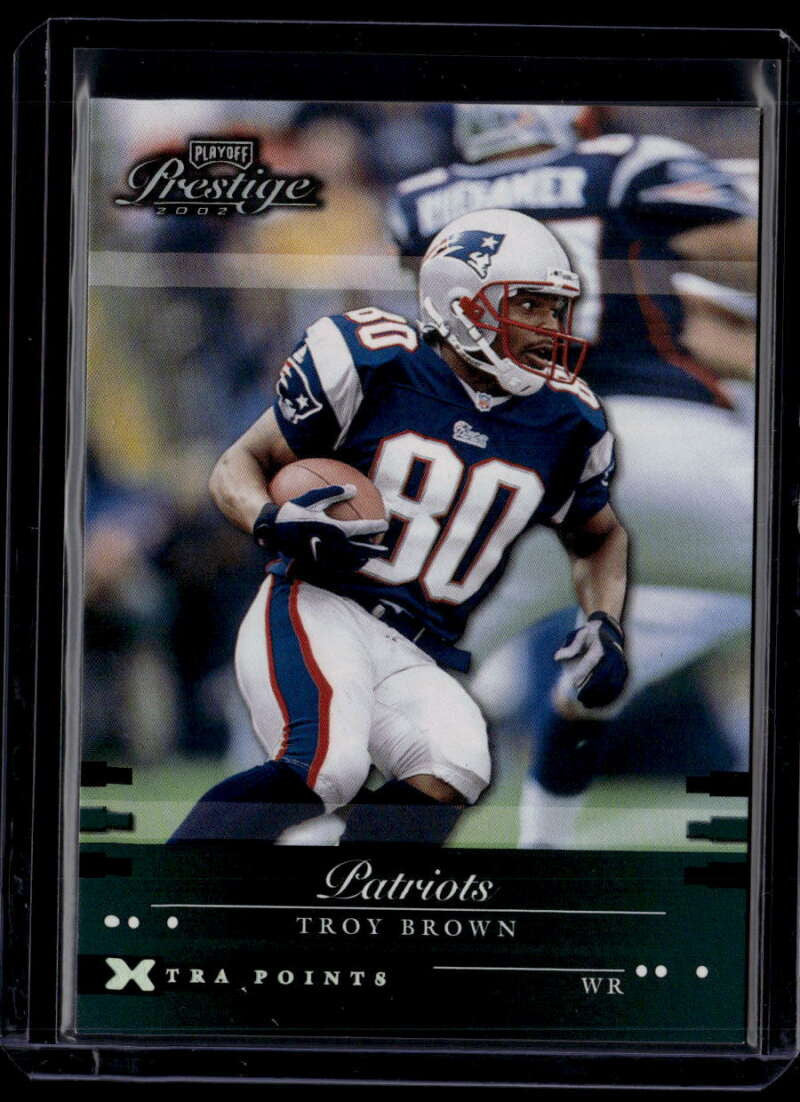 2002 Playoff Prestige Xtra Points Green 86 Troy Brown 111/150
