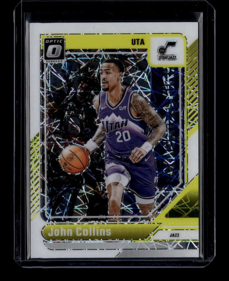 2024-25 Donruss Optic White Velocity Refractor 72 John Collins 23/59