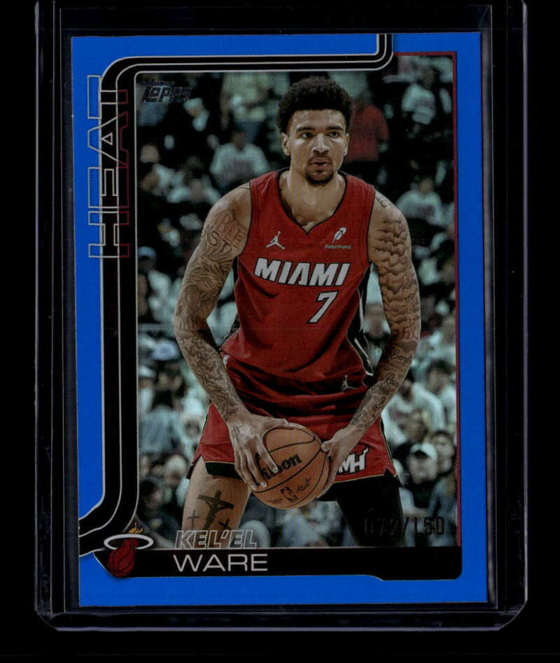 2025-26 Topps Blue Rainbow Foil 74 Kel'el Ware 72/150