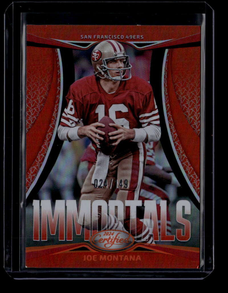 2024 Certified Immortals Mirror Orange 13 Joe Montana 24/149