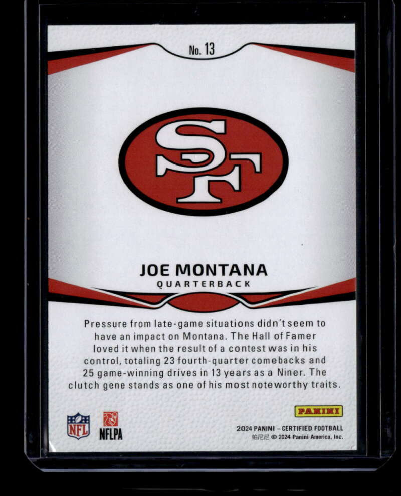 2024 Certified Immortals Mirror Orange 13 Joe Montana 24/149