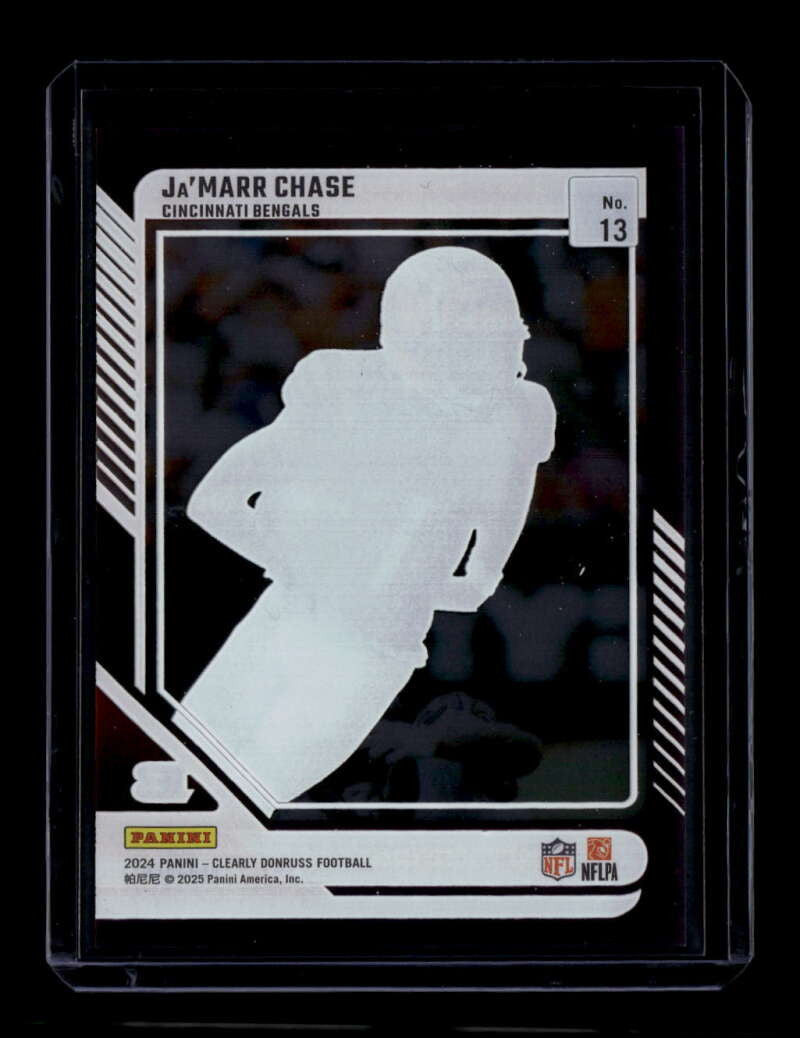 2024 Clearly Donruss Purple 13 Ja'Marr Chase 18/75