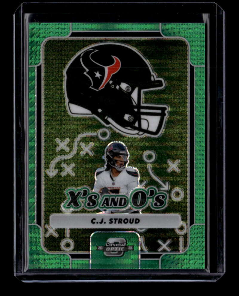 2024 Panini Contenders Optic Xs and Os Green Pulsar 23 C. J. Stroud 27/30