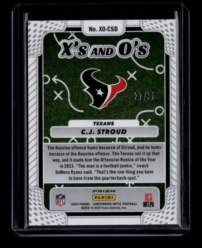 2024 Panini Contenders Optic Xs and Os Green Pulsar 23 C. J. Stroud 27/30