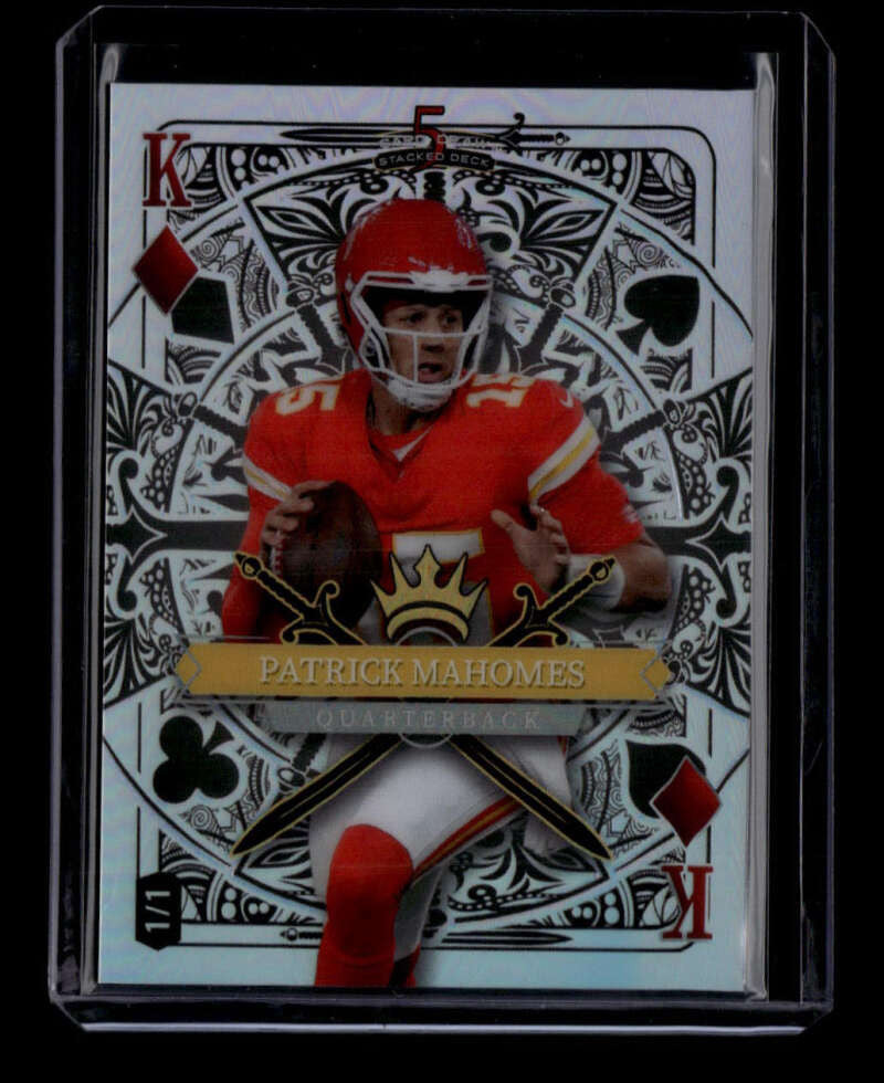 2024 Wild Card 5 Draw Stacked Deck King of Diamonds SDJDPMN Patrick Mahomes 1/1