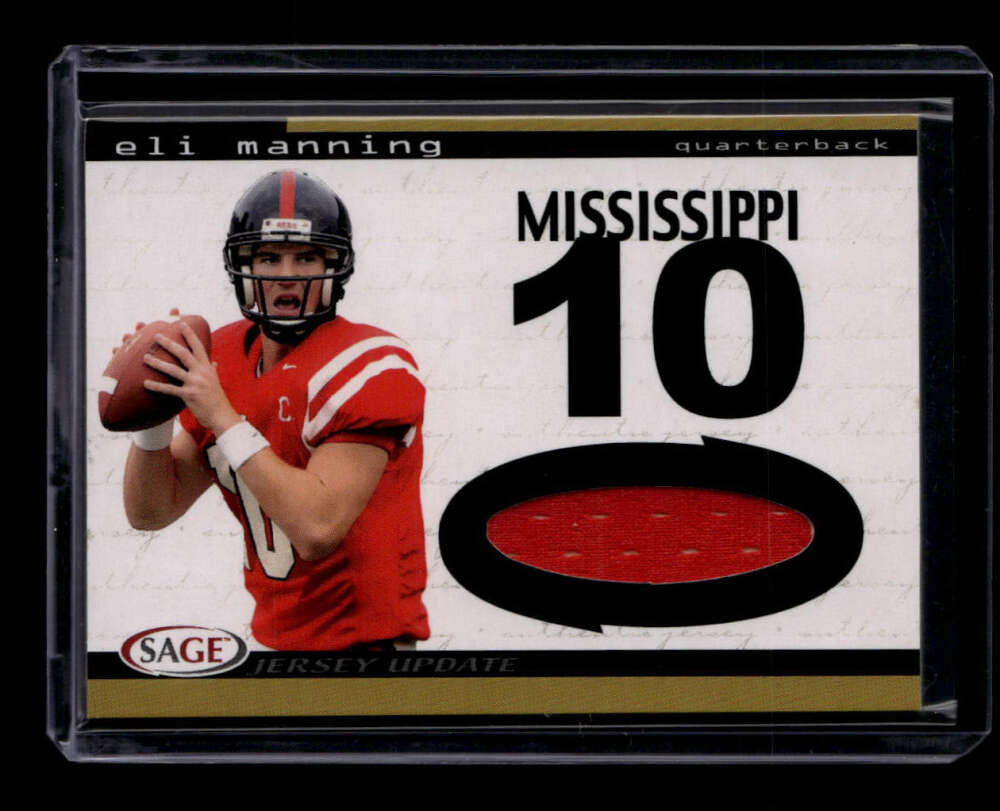 2004 SAGE Jersey Update 11 Eli Manning Rookie Jersey