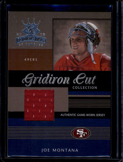 2003 Gridiron Kings Gridiron Cut Collection gc80 Joe Montana Jersey 96/225