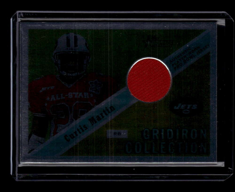 2002 Topps Heritage Gridiron Collection Foil GCCM Curtis Martin Jersey 6/25