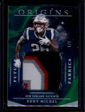 DELETE 175772 2019 Panini Origins Future Fabrics Green 8 Sony Michel Jumbo Patch 5/5