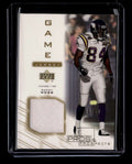 2001 Upper Deck Pros and Prospects Game Jersey Gold RMJ Randy Moss Jersey 30/50