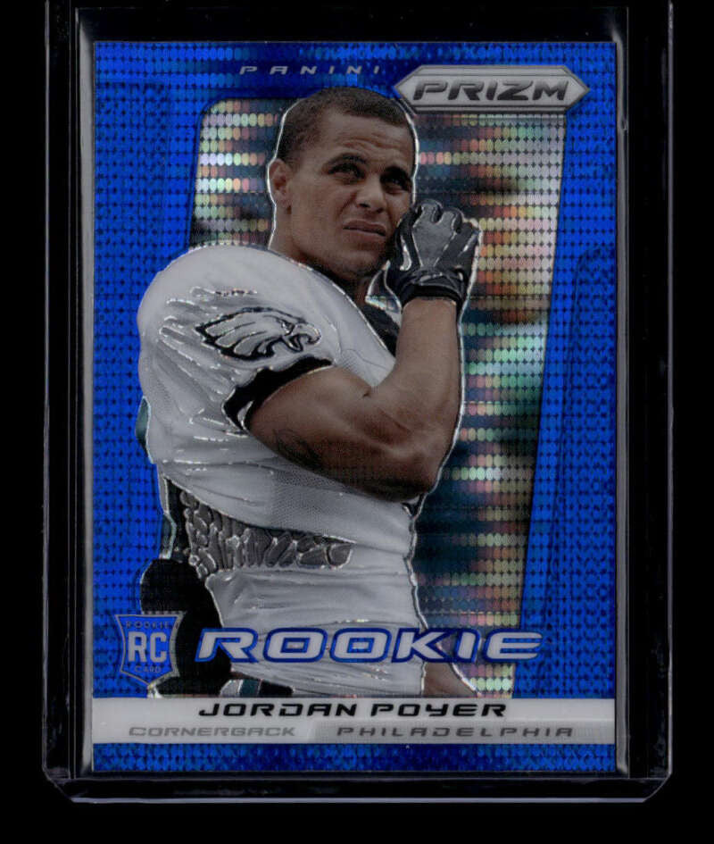 2013 Panini Prizm Prizms Blue Pulsar Refractor 247 Jordan Poyer Rookie