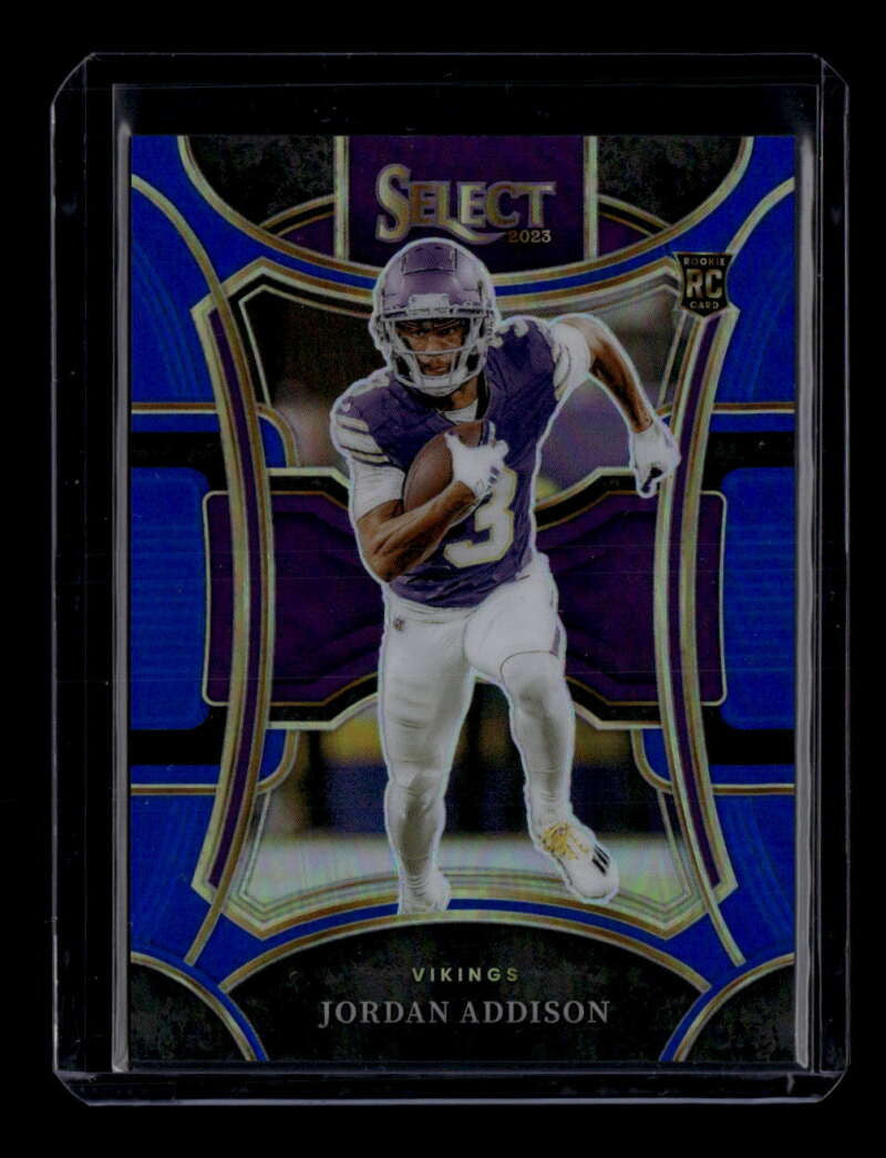 2023 Select Prizm Blue Refractor 462 Jordan Addison Rookie 87/99