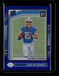 SOLD 175802 2024 Donruss Optic Blue Refractor 266 Ladd McConkey RR Rated Rookie 39/199